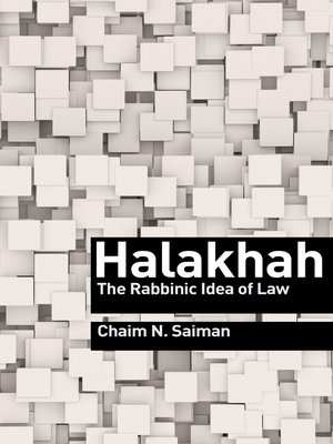 cover image of Halakhah